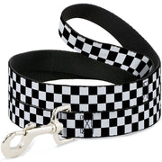 Black and White Checkered Dog Leash