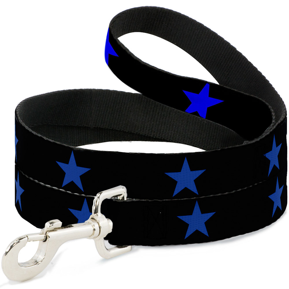 Dog Leash - Star Black/Blue