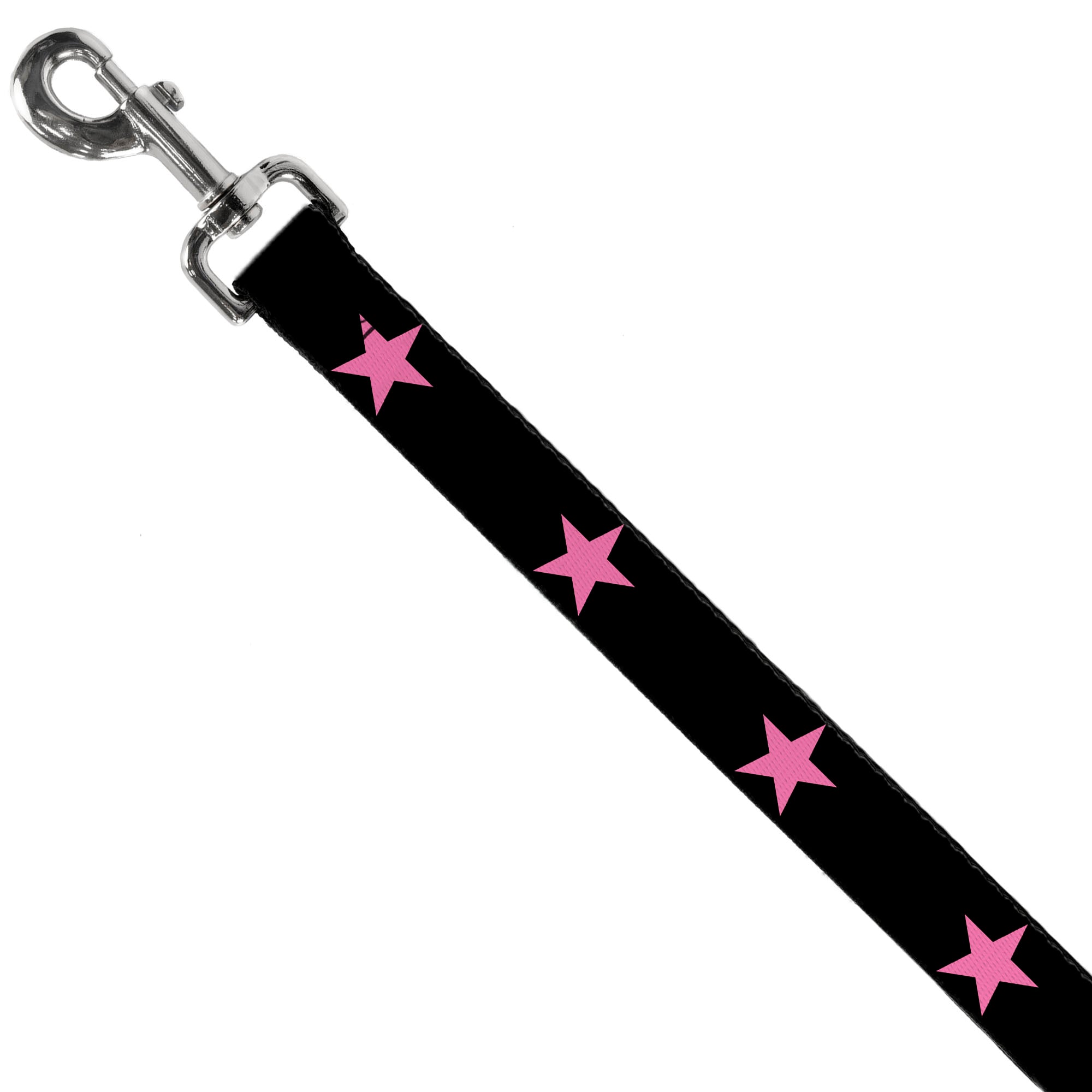 Dog Leash - Star Black/Pink