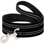 Dog Leash - Stripe Black/Gray