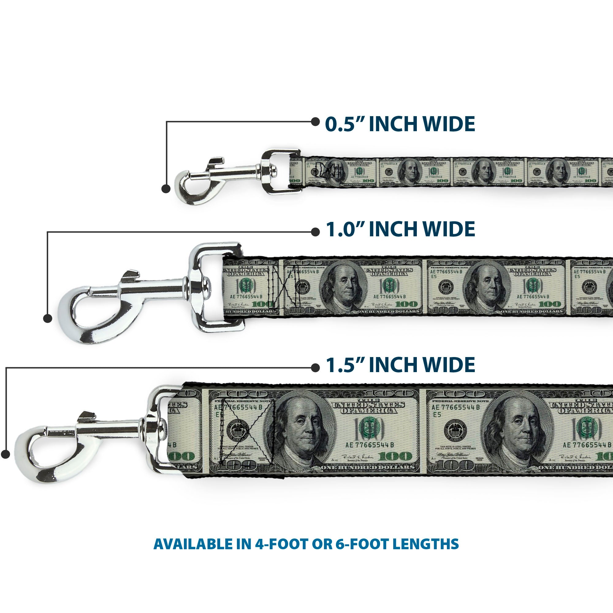 Dog Leash - 100 Dollar Bills