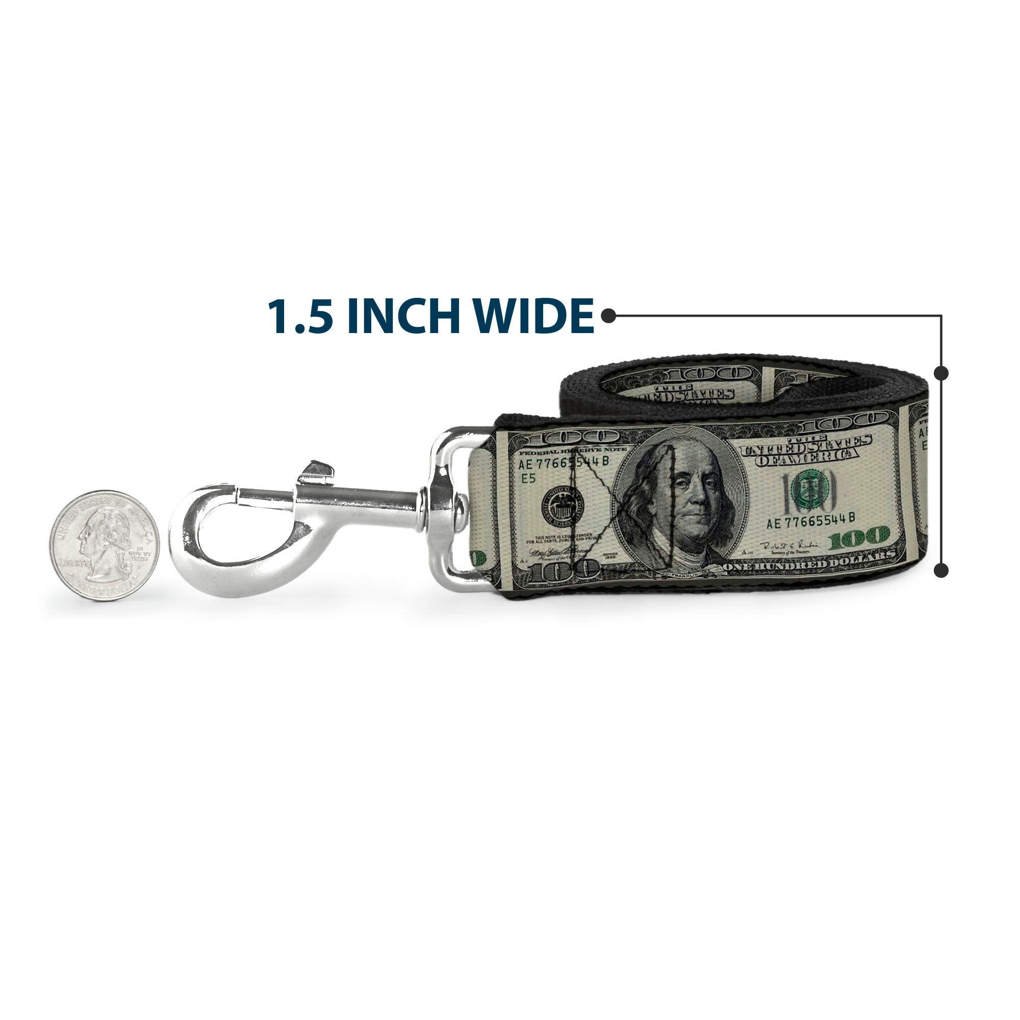 Dog Leash - 100 Dollar Bills