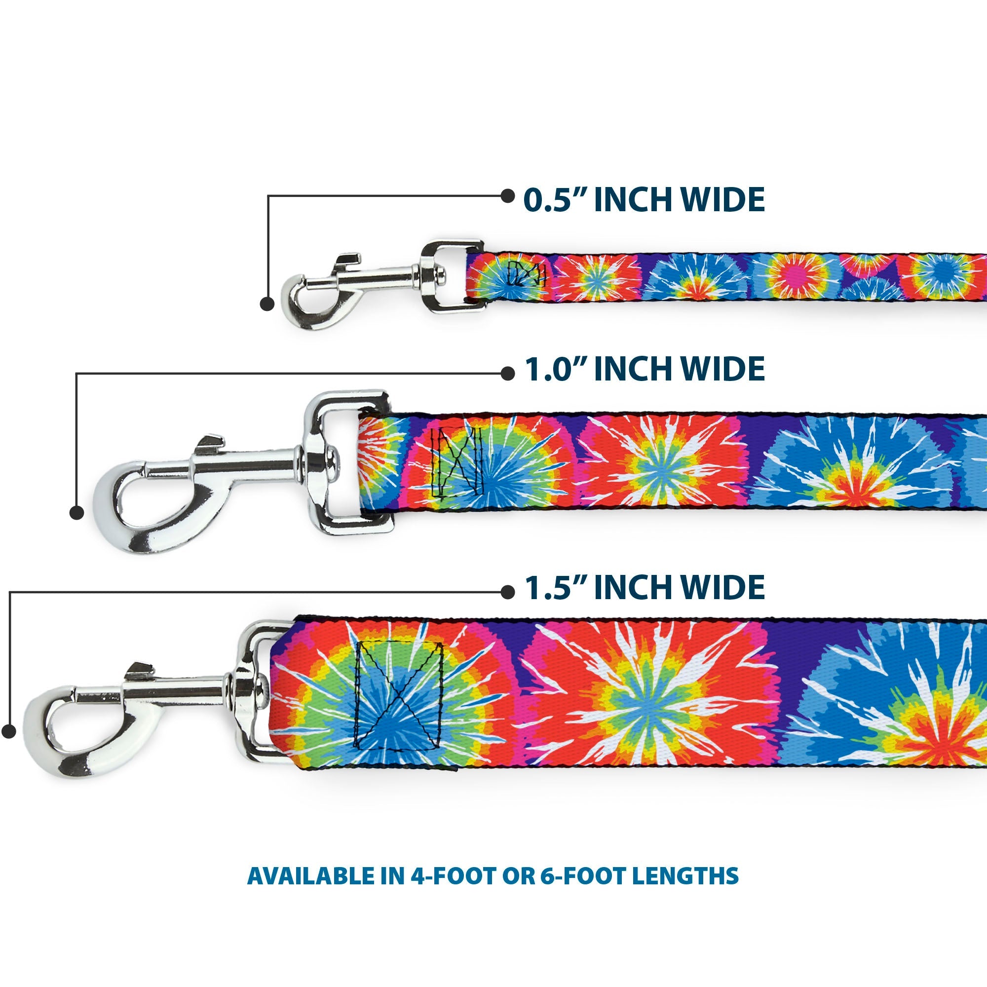 Dog Leash - 70's Tie Dye