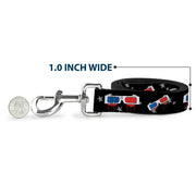 Dog Leash - 3-D Glasses Dripping w/Stars