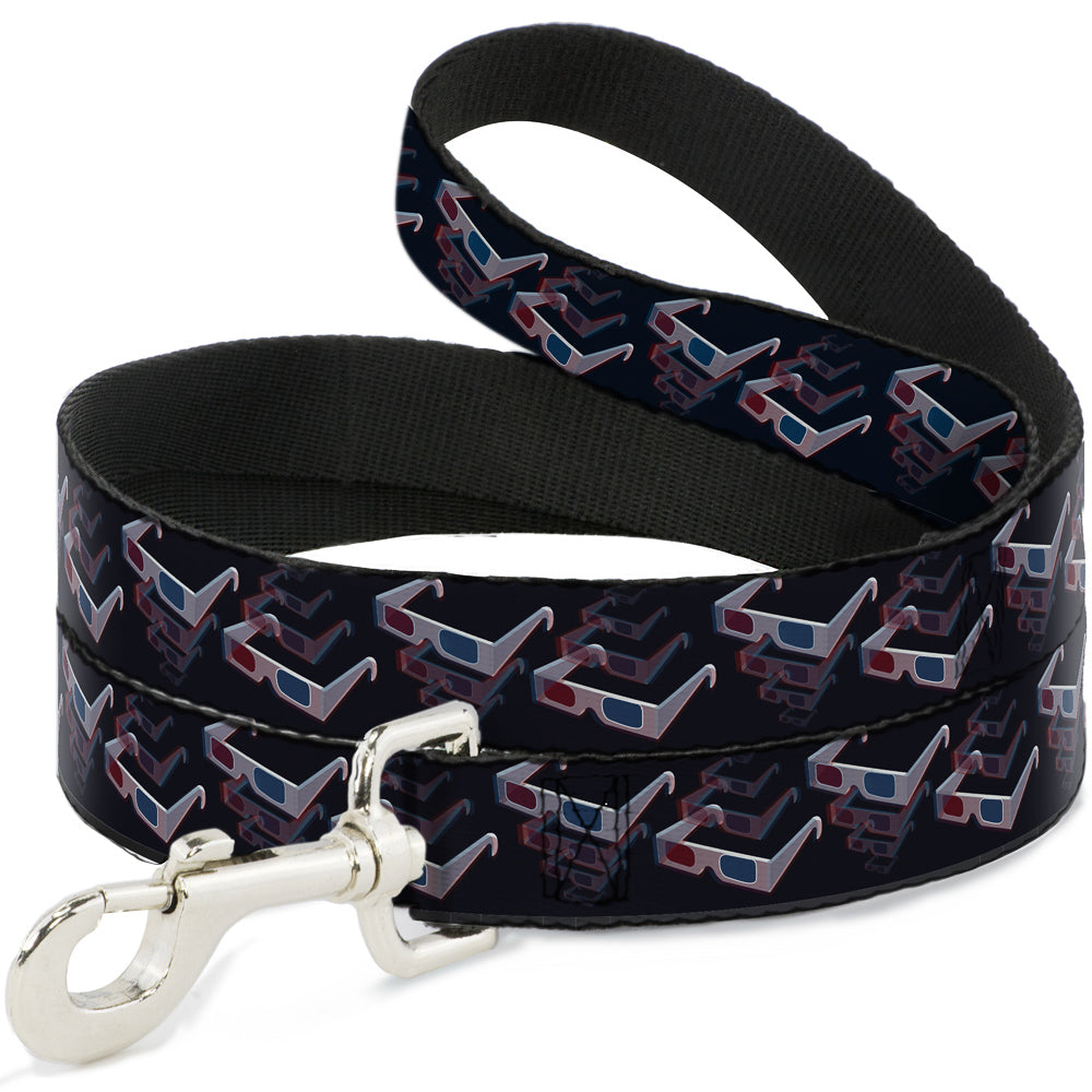 Dog Leash - 3-D Glasses Black