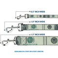 Load image into Gallery viewer, Dog Leash - 100 Dollar Bill CLOSE-UP
