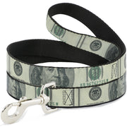 Dog Leash - 100 Dollar Bill CLOSE-UP