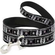 Dog Leash - 100 Dollar Bill X-Ray Black/White