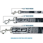 Dog Leash - 100 Dollar Bill CLOSE-UP White/Black