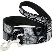 Dog Leash - 100 Dollar Bill CLOSE-UP White/Black