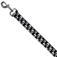 Load image into Gallery viewer, Dog Leash - 3-D Skulls Repeat Black/Grays/White
