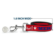 Dog Leash - 'MERICA FUCK YEAH!/Star Red/Blue/White