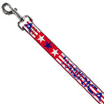 Load image into Gallery viewer, Dog Leash - 'MERICA Stripes/Stars Red/White/Blue
