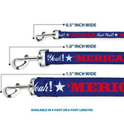 Dog Leash - 'MERICA FUCK YEAH!/Star Blue/Red/White