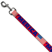 Dog Leash - 'MERICA/US Flag Red/Blue/White