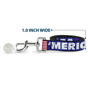 Dog Leash - 'MERICA/US Flag Blue/White/Red