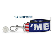 Dog Leash - 'MERICA/US Flag Blue/White/Red