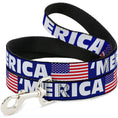 Load image into Gallery viewer, Dog Leash - 'MERICA/US Flag Blue/White/Red
