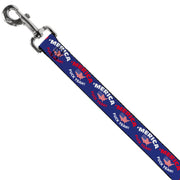 Dog Leash - 'MERICA FUCK YEAH!/USA Silhouette Blue/White/Red/US Flag