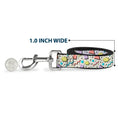 Load image into Gallery viewer, Dog Leash - 90s Nineties Grid Pattern Gray/Multi Pastel

