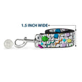 Load image into Gallery viewer, Dog Leash - 90s Nineties Grid Pattern Vibrant Gray/Multi Color
