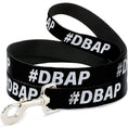 Load image into Gallery viewer, Dog Leash - #DBAP Hash Tag Text Black/White
