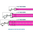 Load image into Gallery viewer, Dog Leash - Argyle Pink/Fuchsia/Blue
