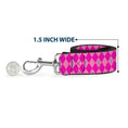 Load image into Gallery viewer, Dog Leash - Argyle Pink/Fuchsia/Blue

