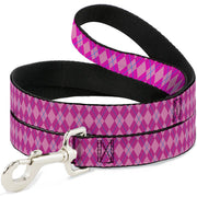 Dog Leash - Argyle Pink/Fuchsia/Blue