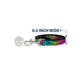Load image into Gallery viewer, Dog Leash - Animal Skins Rainbow/Black
