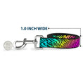 Load image into Gallery viewer, Dog Leash - Animal Skins Rainbow/Black
