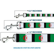 Dog Leash - Algeria Flags