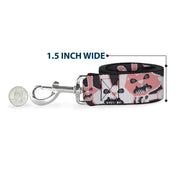 Dog Leash - Angry Bunnies Gray/Pinks