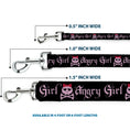Load image into Gallery viewer, Dog Leash - Angry Girl Black/Pink
