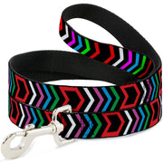Dog Leash - Arrows Black/Multi Color