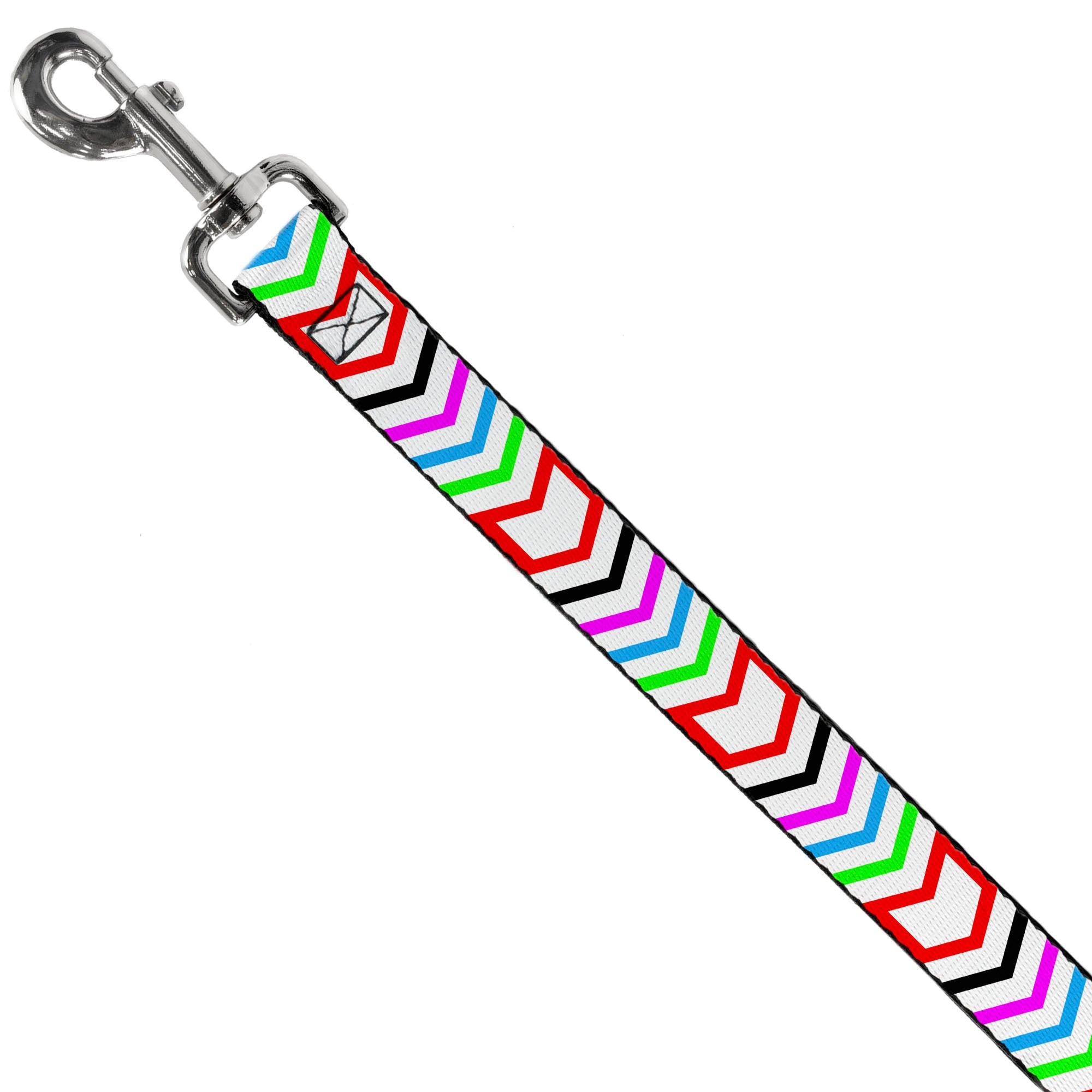 Dog Leash - Arrows White/Multi Color