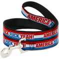 Load image into Gallery viewer, Dog Leash - AMERICA, FUCK YEA Red/White/Blue
