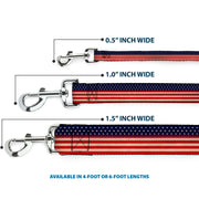 Dog Leash - American Flag Stripe
