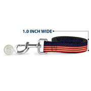 Dog Leash - American Flag Stripe