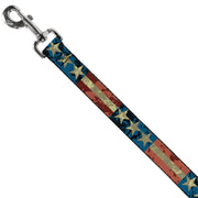 Dog Leash - Americana Vintage Stars & Stripes