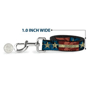 Dog Leash - Americana Vintage Stars & Stripes