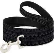 Dog Leash - Aztec1 Gray/Black