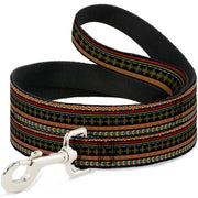 Dog Leash - Aztec5 Reds/Blues/Greens/Yellows