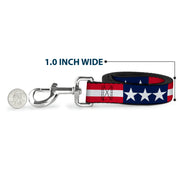 Dog Leash - Americana Stars & Stripes