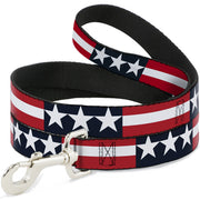 Dog Leash - Americana Stars & Stripes