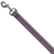 Dog Leash - Aztec 15 Blues/Yellow/Orange/Gray