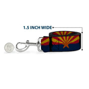Dog Leash - Arizona Flag Distressed Painting