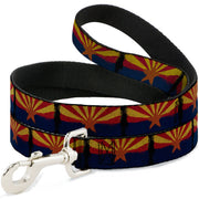 Dog Leash - Arizona Flag Distressed Painting