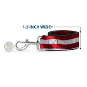 Dog Leash - American Flag Vivid CLOSE-UP