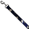 Load image into Gallery viewer, Dog Leash - American Flag Vivid Stars CLOSE-UP Blue/White
